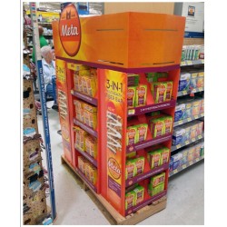 超市食品紙堆頭，地堆碼