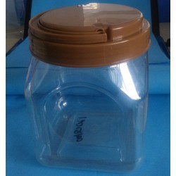 益群120Q100手提塑料方瓶，手提塑料蜂蜜瓶，茶葉瓶瓜子瓶