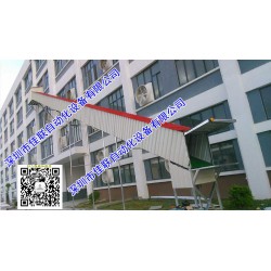 樓層上下貨運(yùn)貨滑梯至地面裝車(chē)傳輸帶