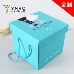 廠(chǎng)家定做婚紗包裝盒 婚慶用品天地蓋禮品盒、瓦楞紙彩盒印刷定制