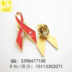 艾滋病徽章，紅絲帶徽章，愛(ài)心胸針，慈善機(jī)構(gòu)襟章