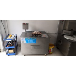 雙工位虎皮鳳爪全套加工流水線,雞爪去趾機設備價格 五洲機械