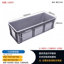 重慶歐式物流箱1028汽車配件倉儲箱塑料周轉(zhuǎn)箱