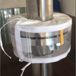 專業(yè)供應(yīng)聚四氟乙烯復(fù)合面料法蘭保護(hù)套、防噴濺保護(hù)罩